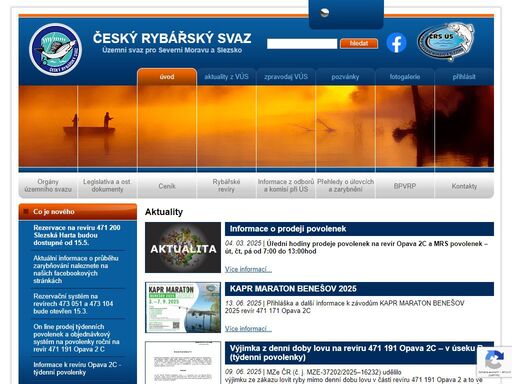 český rybářský svaz, územní výbor pro severní moravu a slezsko.
