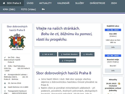 sbor dobrovolných hasičů praha 8