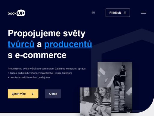 propojujeme světy tvůrců a e-commerce. zajistíme kompletní správu e-knih a audioknih vašeho vydavatelství i jejich distribuci k nejvýznamnějším on-line prodejcům.