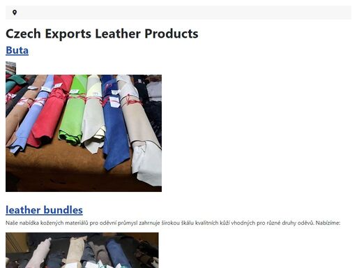 leather materials and products