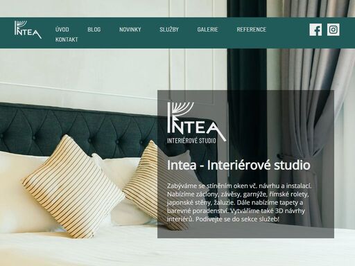 firma intea interiéry poskytne záclony, závěsy, rolety, garnýže, praní frýdek místek, restaurace a hotely