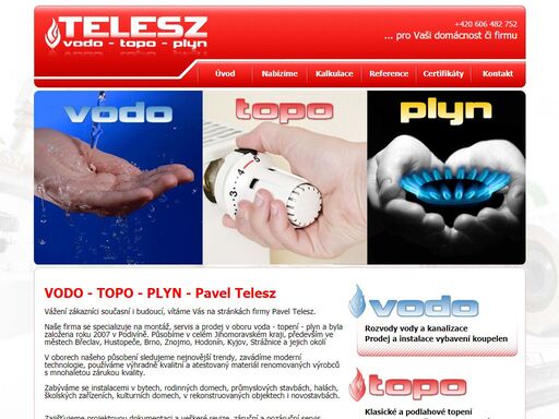 vodo - topo - plyn - topení, voda, plyn - pavel telesz