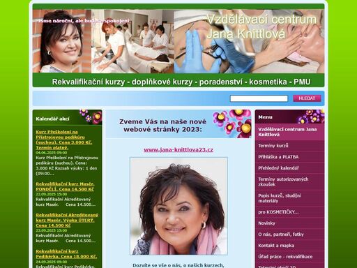 rekvalifikace, kosmetický kurz, masérský kurz, kurz pedikúra,  akreditace mšmt.
kurz kosmetička, kurz pedikérka, kurz masér