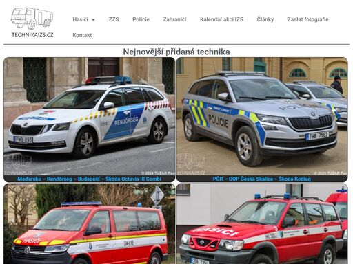 největší česká databáze techniky složek izs. hasiči, policie, záchranná služba a další zachycené na fotografiích po celé čr. novinky a reportáže.