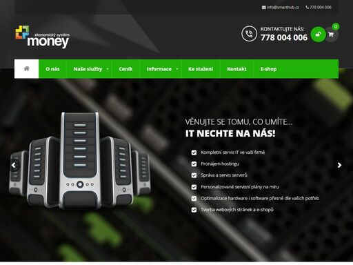 servis a implementace pro účetní program money s3, erp a informační systémy money s4 a s5, kompletní outsourcing it, webové stránky a e-shopy na míru.