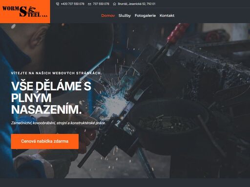 vše děláme s plným nasazením. zámečnictví, kovoobrábění, strojní a konstruktérské práce.