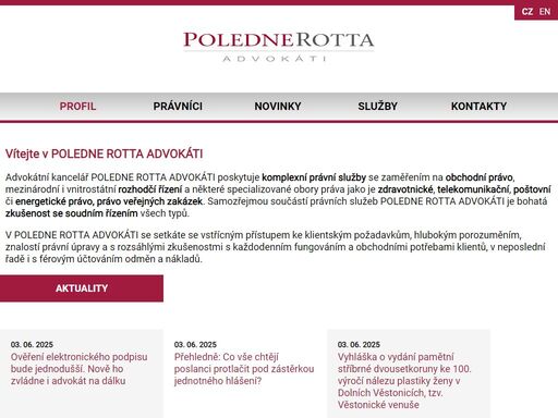 poledne rotta advokáti - komplexní právní služby se zaměřením na obchodní právo; mezinárodní i vnitrostátní rozhodčí řízení