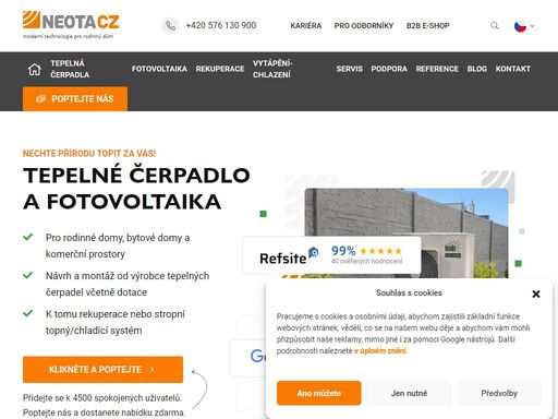 tepelné čerpadlo vzduch-voda pro rodinný a bytový dům, kancelář nebo komerční budovu. jsme průkopníci stropního systému pro vytápění a chlazení.