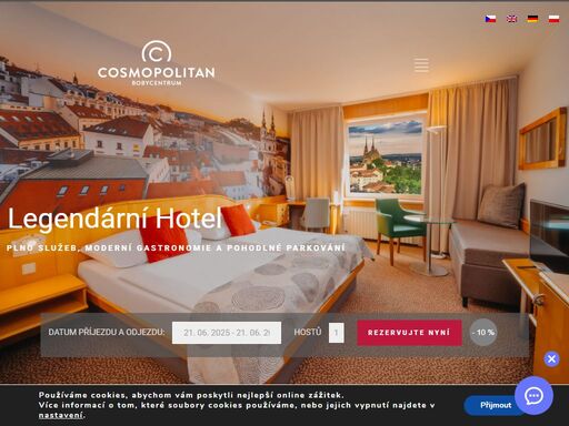 oficiální stránky hotel cosmopolitan bobycentrum. podrobné informace o nabídkách, hodnocení, službách a poloze našeho zařízení. garance nejlepší ceny.
