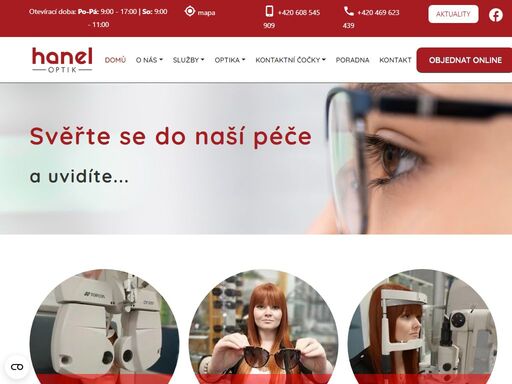 profesionální měření zraku, brýle, kontaktní čočky a optické služby v chrudimi. rychlá výroba, online objednání a věrnostní výhody pro každého.