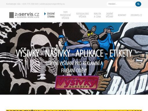 výšivky na textil, dtf potisk, strojní vyšívání, nášivky, etikety, výšivky klatovy, loga, aplikace, oděvy, reklamní textil, pracovní oděvy,