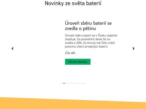ecobat zajišťující zpětný odběr baterií a akumulátorů v čr informuje výrobce, prodejce a spotřebitele o třídění, sběru a recyklaci.