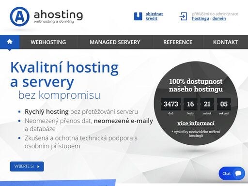hledáte hosting, webhosting nebo managed server pro váš web? nebo potřebujete zaregistrovat doménu? pro nás žádný problém - ahosting.cz 