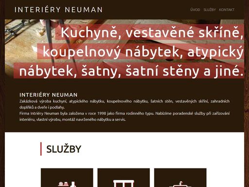 zakázková výroba kuchyní, atypického nábytku, koupelnového nábytku, šatních stěn, vestavěných skříní, zahradních doplňků a dveře i podlahy.