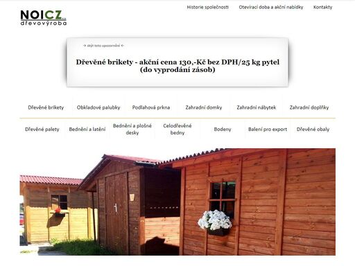 vyrábíme levné zahradní domky, dřevěné brikety, zahradní nábytek a speciální dřevěné obaly. využijte zázemí české společnosti s více než 20 lety zkušeností.