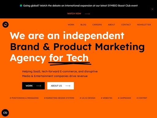 helping saas, tech-forward e-commerce, disruptive media & entertainment companies and other tech companies drive revenue.