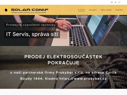 prodej elektrosoučástek pokračuje