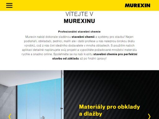 materiály vhodné pro lepení podlah, obkladů, dlažby, opravy betonu, nátěry, lité podlahy a hydroizolace. produkty murexin jistota úspěchu.