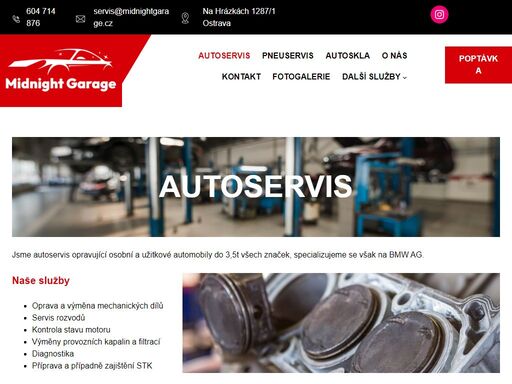 jsme autoservis ?? opravující osobní a užitkové automobily do 3,5t všech značek. zabýváme se také pneuservisem a přípravou na stk