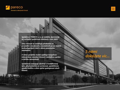 úklidové práce a stavební úklidový servis pareco, stavební činnost a přidružené služby jako jsou úklidové práce a deratizace.