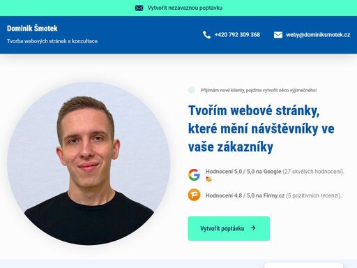 vytvořím pro vás webové stránky, které budou měnit návštěvníky ve vaše zákazníky. získejte skvělý nástroj pro prodej a propagaci vašich služeb.