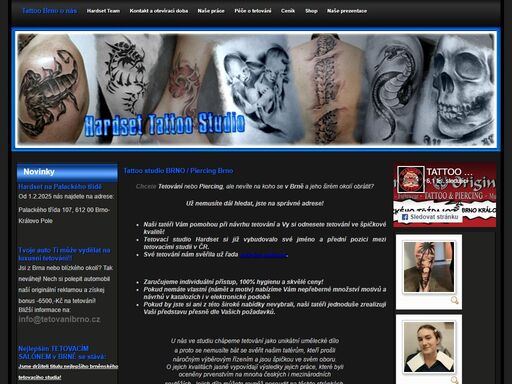 hardsettattoo studio brno, prezentace brněnského tetovacího studia