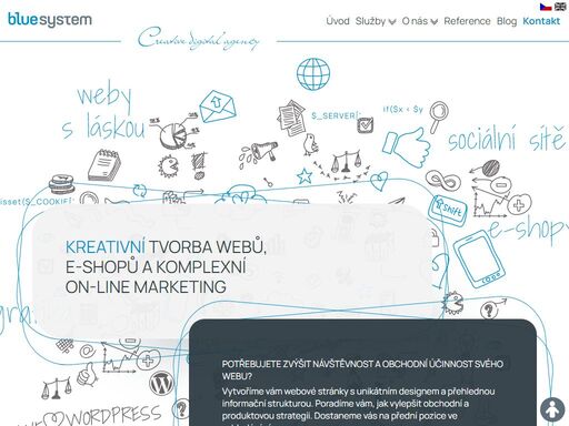 vytvoříme pro vás poutavé webové stránky, které vám přivedou nové zákazníky. specializujeme se na tvorbu webů, e-shopů a internetový marketing.