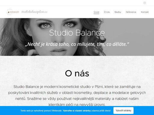studio balance je moderní kosmetické studio v plzni, které se zaměřuje na poskytování kvalitních služeb v oblasti kosmetiky, depilace a modelace gelových nehtů. snažíme se vždy používat nejkvalitnější materiály a nabízet našim klientkám péči na nejvyšší úrovni.