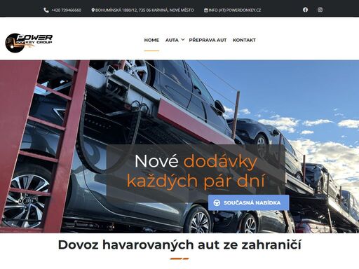 zabýváme se profesionálním dovozem vozidel a motorek po dopravní nehodě z evropské unie.