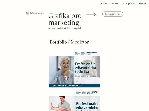 grafika pro marketing na sociálních sítích a pro ofsetový tisk.