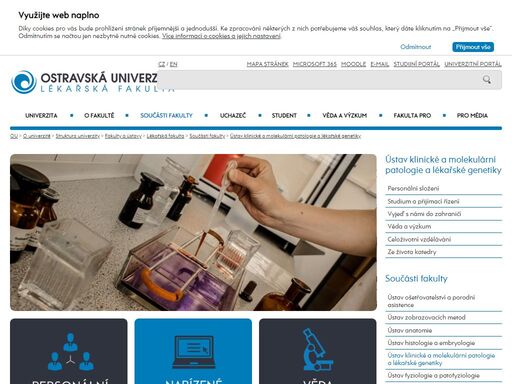ústav klinické a molekulární patologie a lékařské genetiky lf ou - oficiální internetové stránky ostravské univerzity.