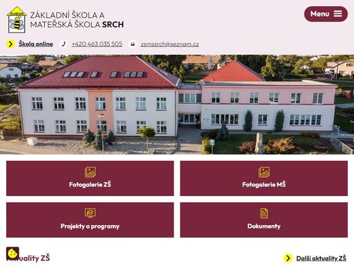 v historické budově z r. 1804 a moderní přístavbě z r. 2012 se nachází základní škola malotřídního typu s pěti třídami prvního stupně, školní družina pro mladší a klub pro žáky, dále mateřská škola se dvěma odděleními a školní jídelna.