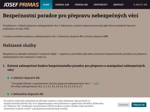 bezpečnostní poradce pro přepravu nebezpečných věcí