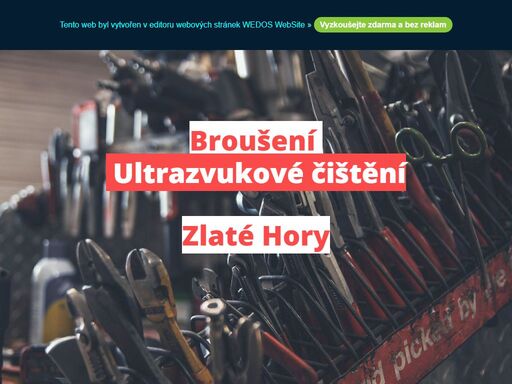 broušení nožů sekaček, křovinořezů a čištění karburátorů ultrazvukem.