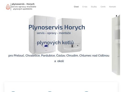 plynoservis - horych přelouč