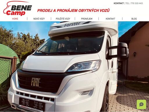 benecamp - prodej a pronájem obytných vozů, montáž příslušenství, poradenství, servis. nové i použité, kvalitní obytné automobily pro vaše pohodlné cestování.