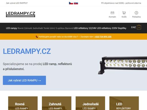 specializujeme se na prodej odolných led ramp a reflektorů. vybírejte ze zahnutých i rovných provední. ? široký výběr. ? dostupnost skladem.
