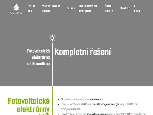 greendrop | fotovoltaická elektrárna od greendrop
