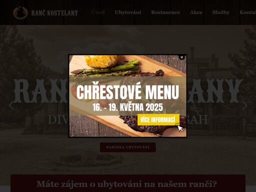 firemní akce, soukromé oslavy, svatby a jiné společenské akce ve stylovém prostředí divokého západu - ranč kostelany je tou správnou volbou.