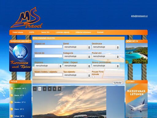 zájezdy, dovolená, last-minute