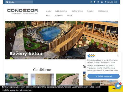 technologie raženého betonu a ražené omítky condecor