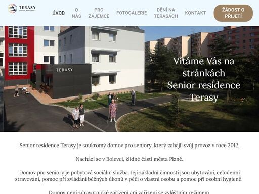 jsme soukromý domov důchodců v klidné části plzně lochotín obklopený vlastní zahradou s důrazem na kvalitní péči, společenské a volnočasové vyžití seniorů.