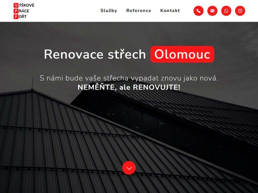 provádíme renovace střech v olomouci a okolí. provádíme čištění střech z pálených tašek, betonových tašek, plechových střech a šindelových střech. provádíme nátěry střech.