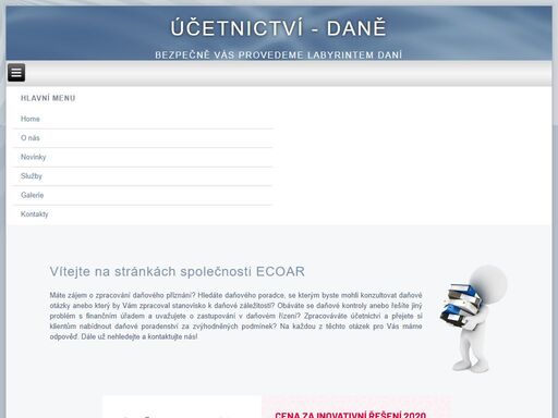 ecoar účetnictví daňové poradenství vedení účetnictví a daňové poradenství