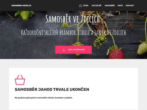 každoroční sklizeň brambor, cibule a jablek ve zdicích