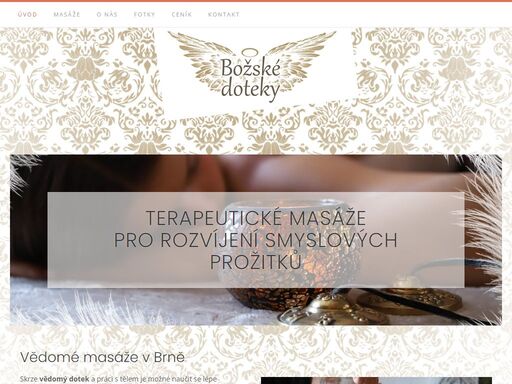 rituální masáže pro rozvíjení smyslových prožitků