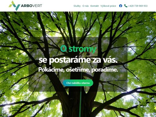 rizikové kácení, ošetřování stromů, inventarizace dřevin a další.