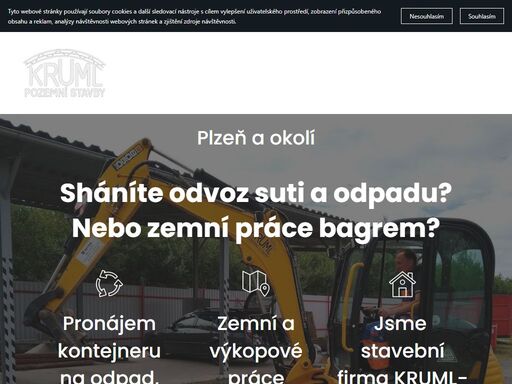 v odpady-plzeň.cz nabízíme odvoz odpadu, suti či zeminy. taktéž nabízíme zemní a výkopové práce bagrem. jsme tradiční stavební firma.