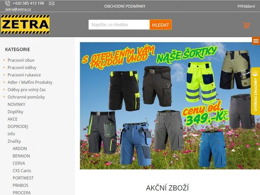 zetra = 100% bezpečné a kvalitní pracovní oděvy ? nabízíme pracovní oděvy, pracovní obuv, outdoorové oděvy, pracovní ochranné pomůcky a rukavice