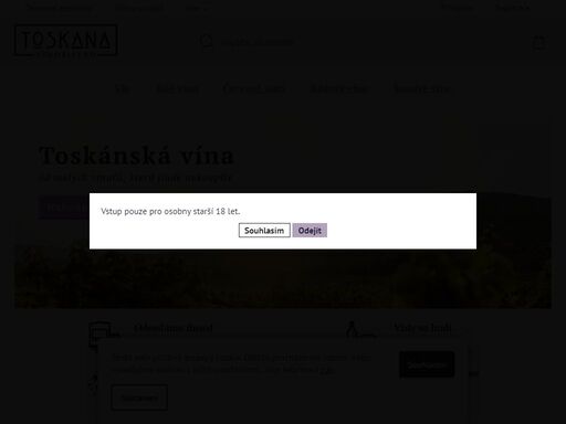 exkluzivní toskánská vína a delikatesy, toskana.cz